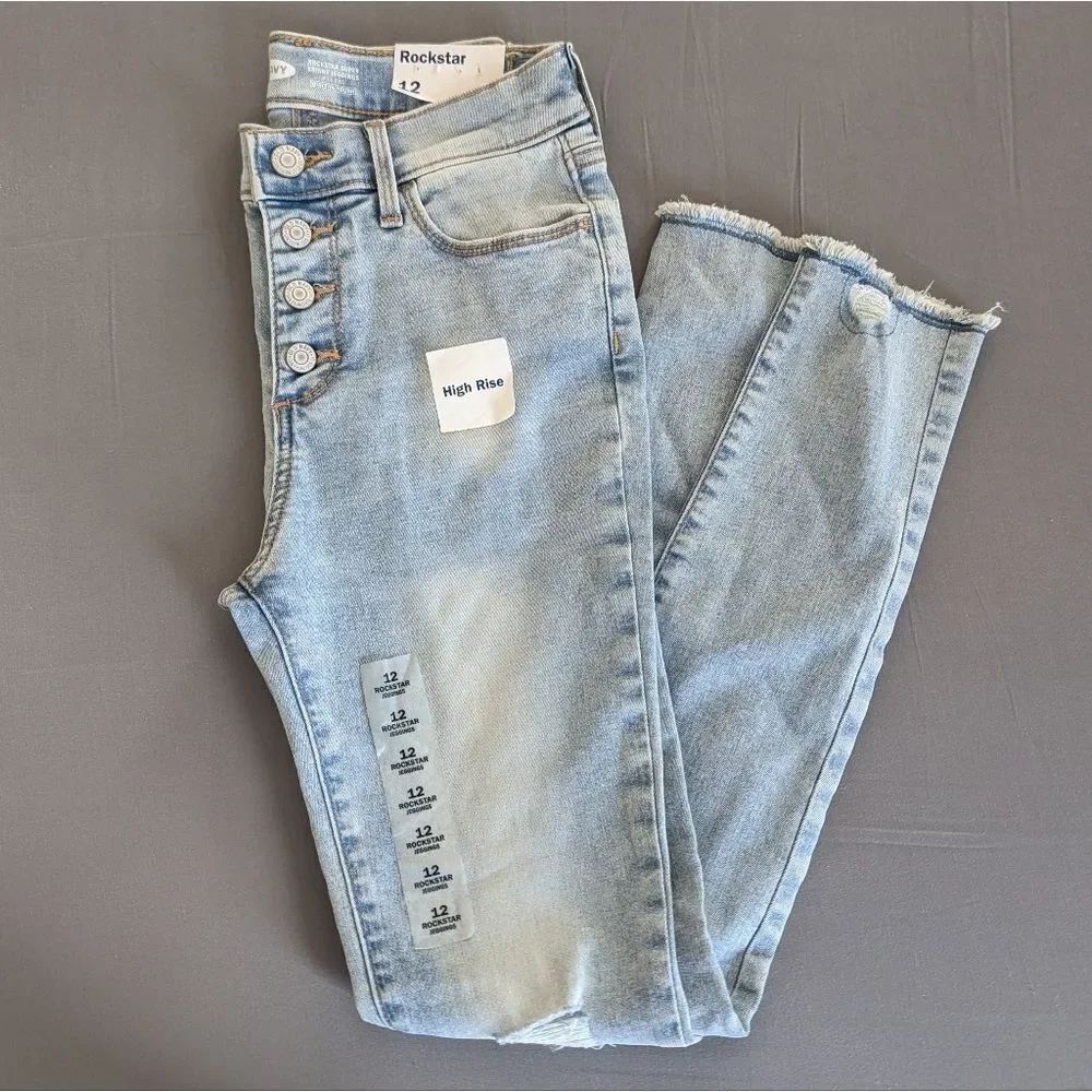 Girls Old Navy Rockstar Jeans Light Wash NWT